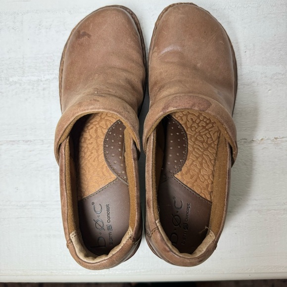 B.O.C Peggy Clog Mocha Brown Leather Slip On Closed Back Clog Women’s Size 7 - Picture 6 of 9